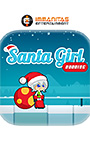 Santa Girl Running